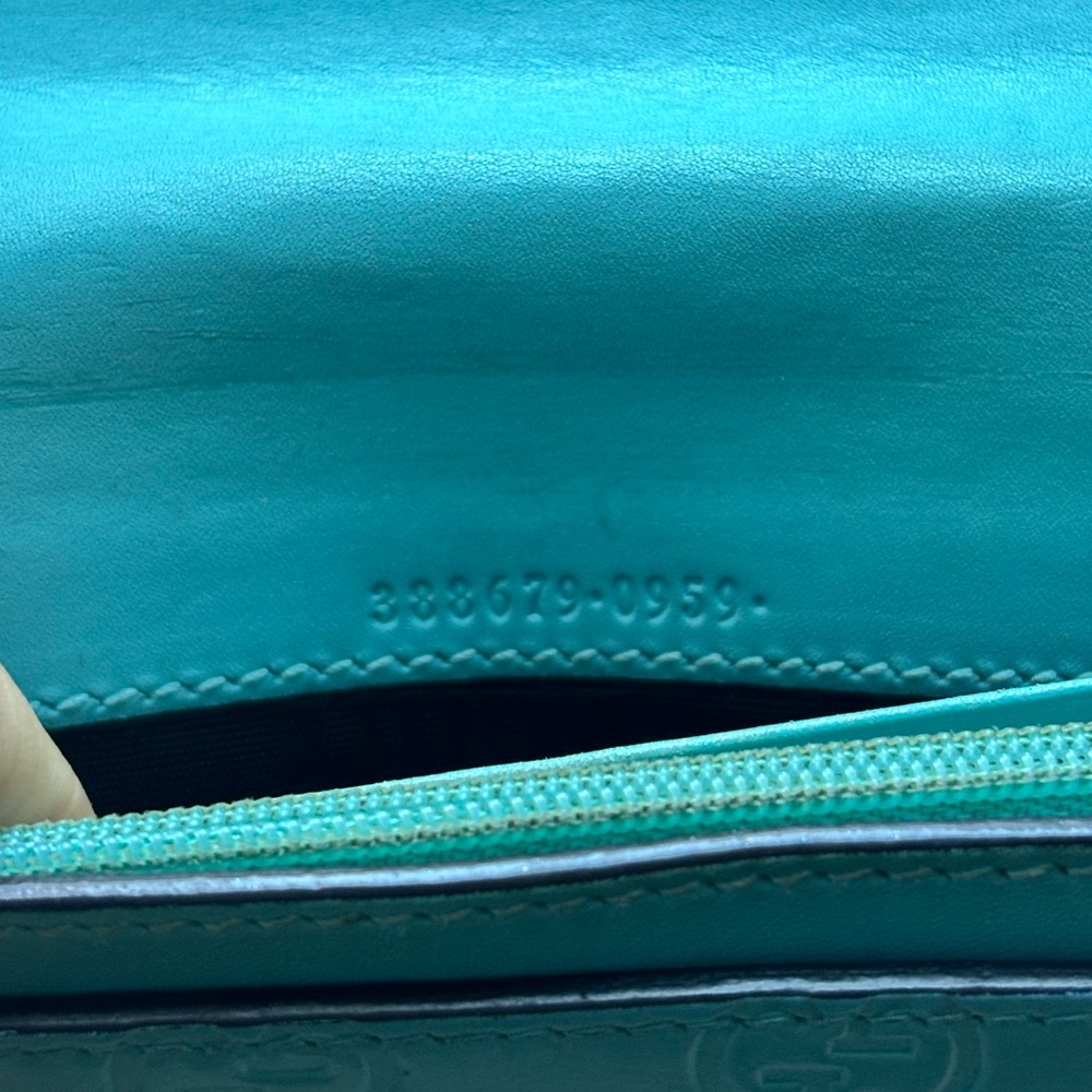 AUTHENTIC GUCCI Guccissima GG Embossed Continental Leather Wallet - Picture 8 of 11